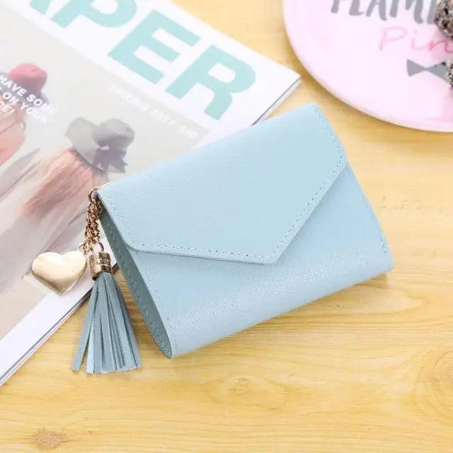 Cute Small Leather Purse For Women And Ladies Fashionable Card Bag Clutch Purse Money Clip Wallet For Females