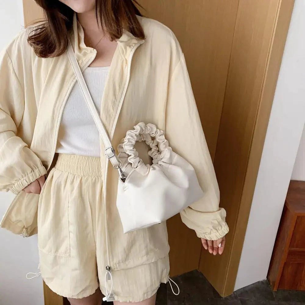 Cute Small Women's Leather Clutches Vintage Style Shoulder Messenger Bags , Handbag And Purses For Women