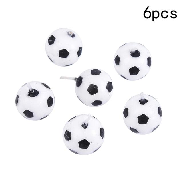 Cute Soccer Ball Football Candles For Birthday Party Kid Football Cake Candles Birthday Candles Soccer Candles Cupcake Toppers Cake Decorating Supplies Decor Wedding Garden Decoration Party Cake