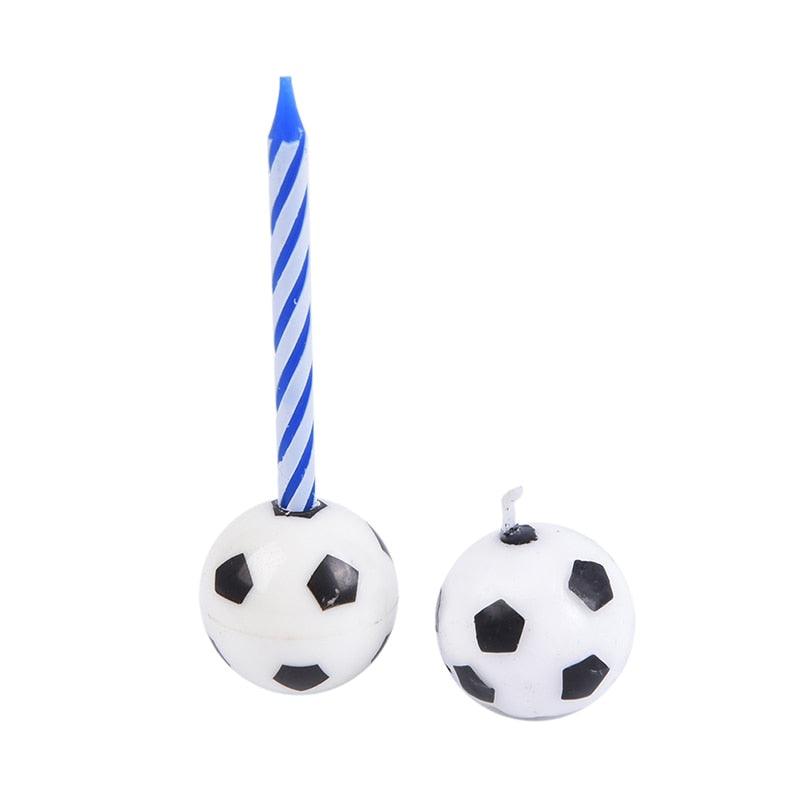 Cute Soccer Ball Football Candles For Birthday Party Kid Football Cake Candles Birthday Candles Soccer Candles Cupcake Toppers Cake Decorating Supplies Decor Wedding Garden Decoration Party Cake