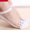 Cute Sock Slipper Women 1 Pair 2 Pieces Silk Spring Summer Thin Breathable Girl Socks Women Socks Breathable Anti-Friction Ultra Thin Socks for Women Transparent Lace Silk Elastic Socks