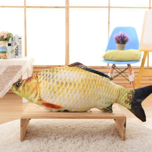 Cute Staffed Soft Animal Fish Plush Toys Pillow Creative Pillow Cushion Soft Fish Cushion Pillow Carp Plush Pillow Stuffed Toy Throw Pillow for Home Decoration Gift Kids Pillow Stuffed Animal Toy Gift Kids Toy Christmas Gifts