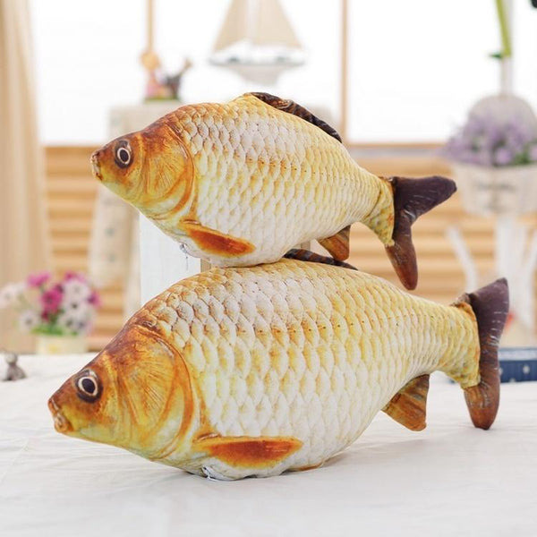 Cute Staffed Soft Animal Fish Plush Toys Pillow Creative Pillow Cushion Soft Fish Cushion Pillow Carp Plush Pillow Stuffed Toy Throw Pillow for Home Decoration Gift Kids Pillow Stuffed Animal Toy Gift Kids Toy Christmas Gifts
