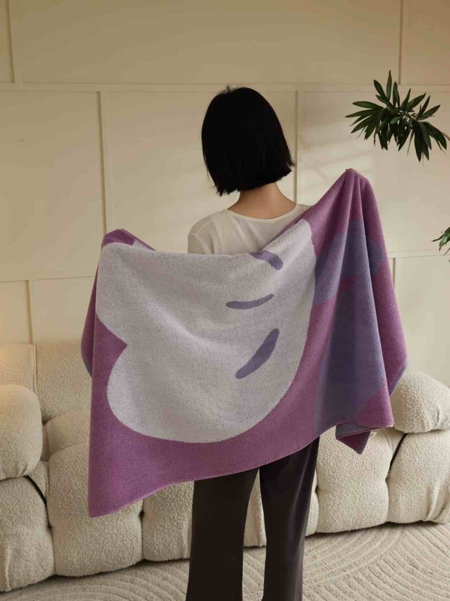 Cute Whimsical Floral Bath Towel - Soft, Absorbent, 100% Staple Cotton