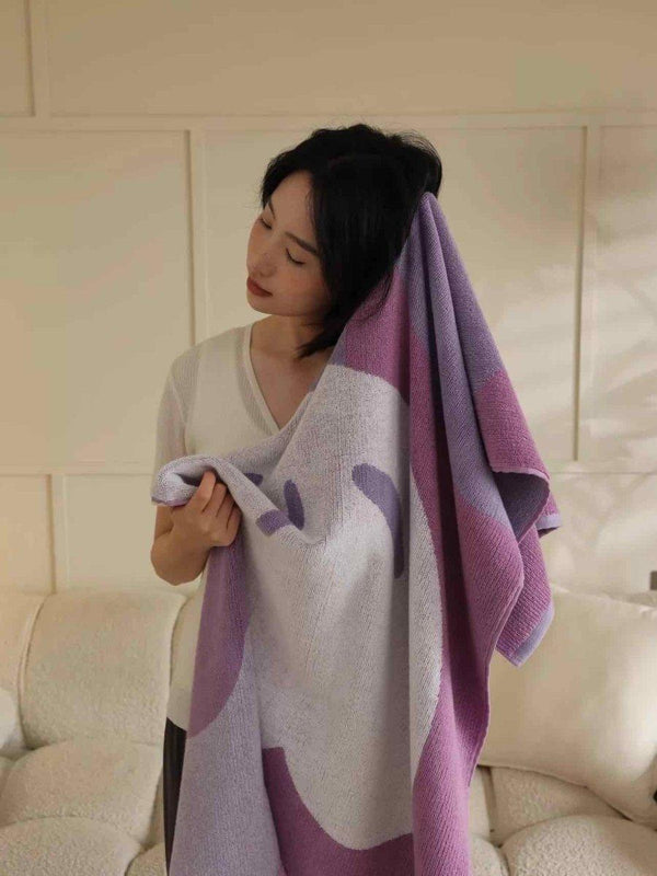 Cute Whimsical Floral Bath Towel - Soft, Absorbent, 100% Staple Cotton