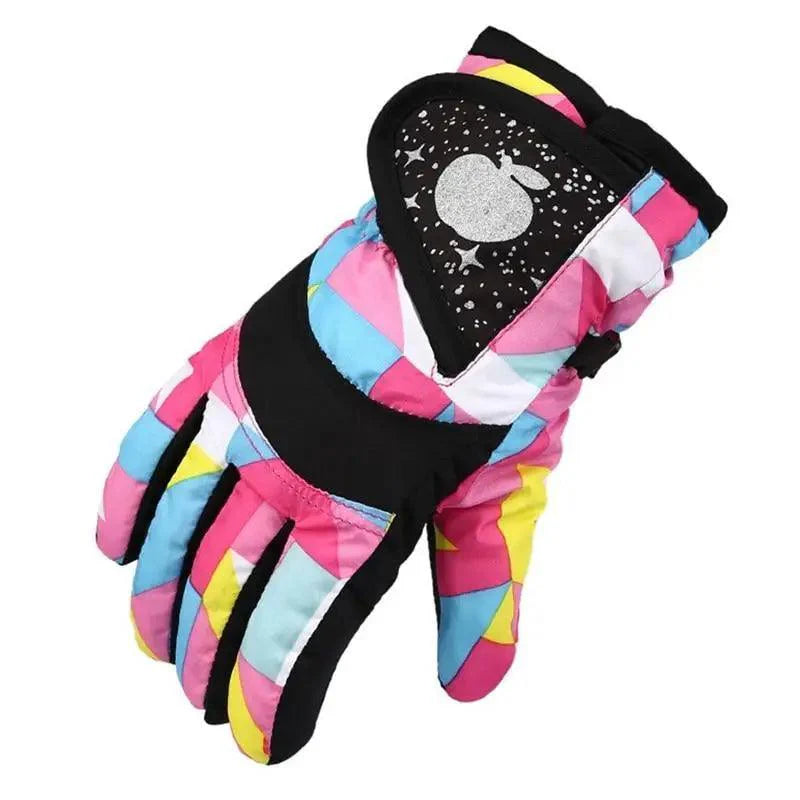 Cute Winter Colorful Mittens For Kids Fashion Style Full-Finger Comfortable And Soft Children Gloves