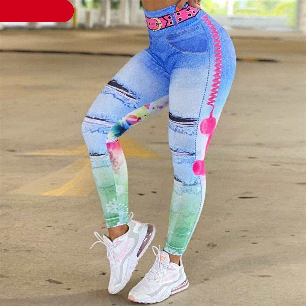 Cute Workout Leggings Women’s Elegant Printed Yoga Leggings Tummy Control Running Pants Telephone 3D Print Women Pants Push Up Running Sports Leggings Slim Pants Female Casual Trousers Modern Fitness Legging