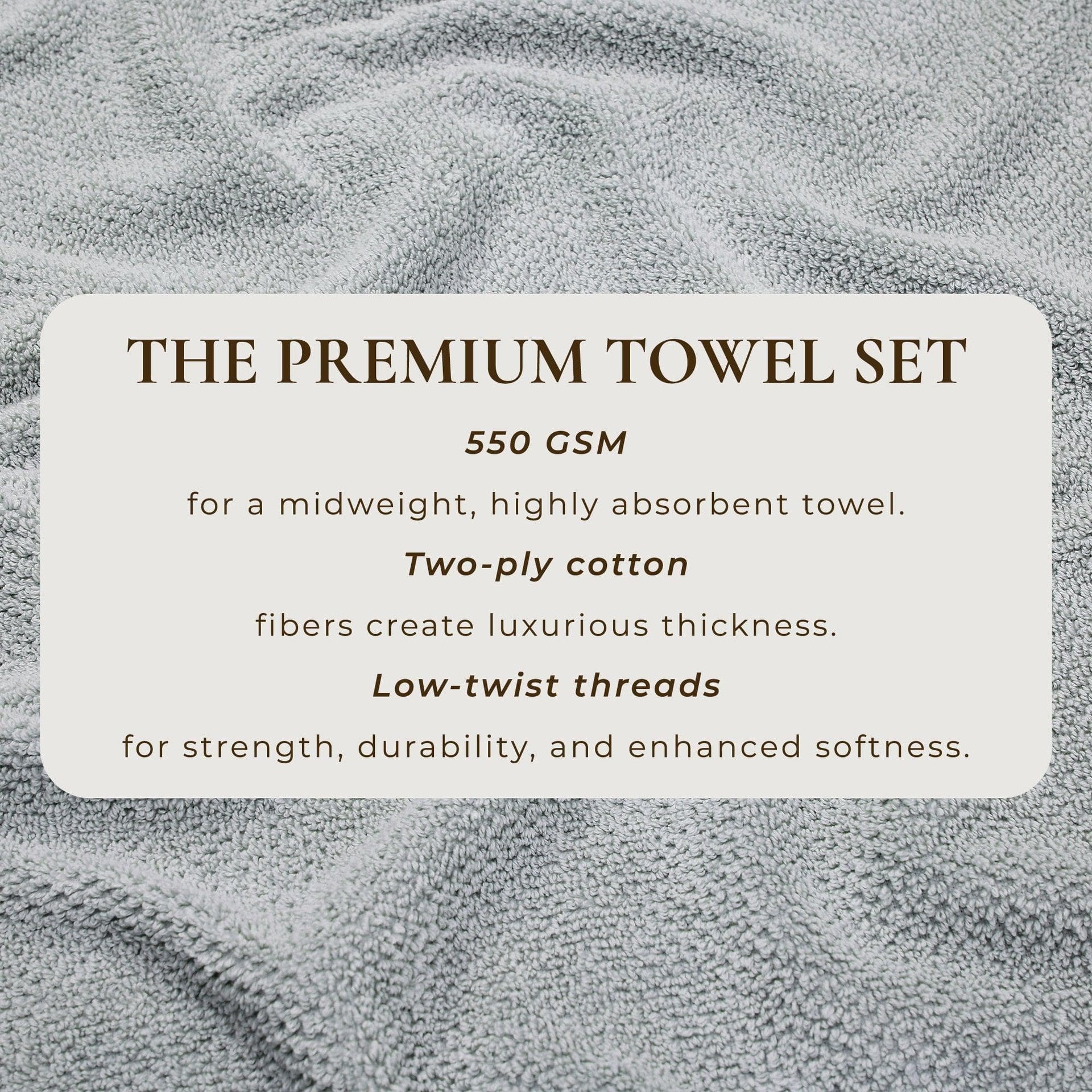 Cotton Textured Bath Towel Set - Acacia Collection