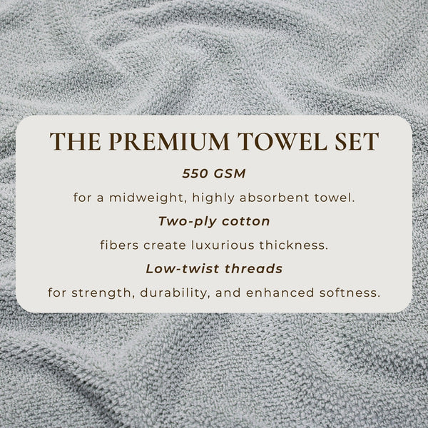 Cotton Textured Bath Towel Set - Acacia Collection