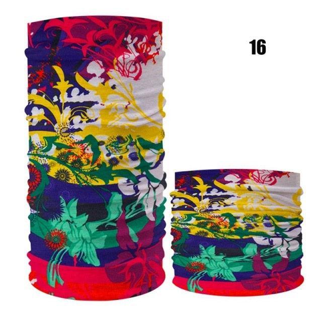 Cycling Mask Outdoor Sports Magic Head Scarf Printing Headband Bike Wrist Band Bandana for Windproof Sunscreen Bike Masks Bandanas Women Men Neck Gaiter Cover Turban Multipurpose Balaclava Elastic UV Face Shields for Women
