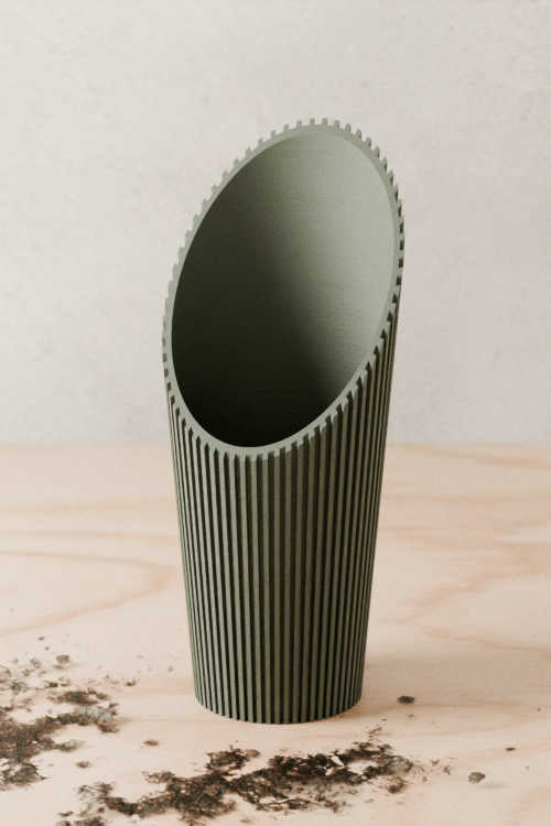 Cylindrical Soil Scoop