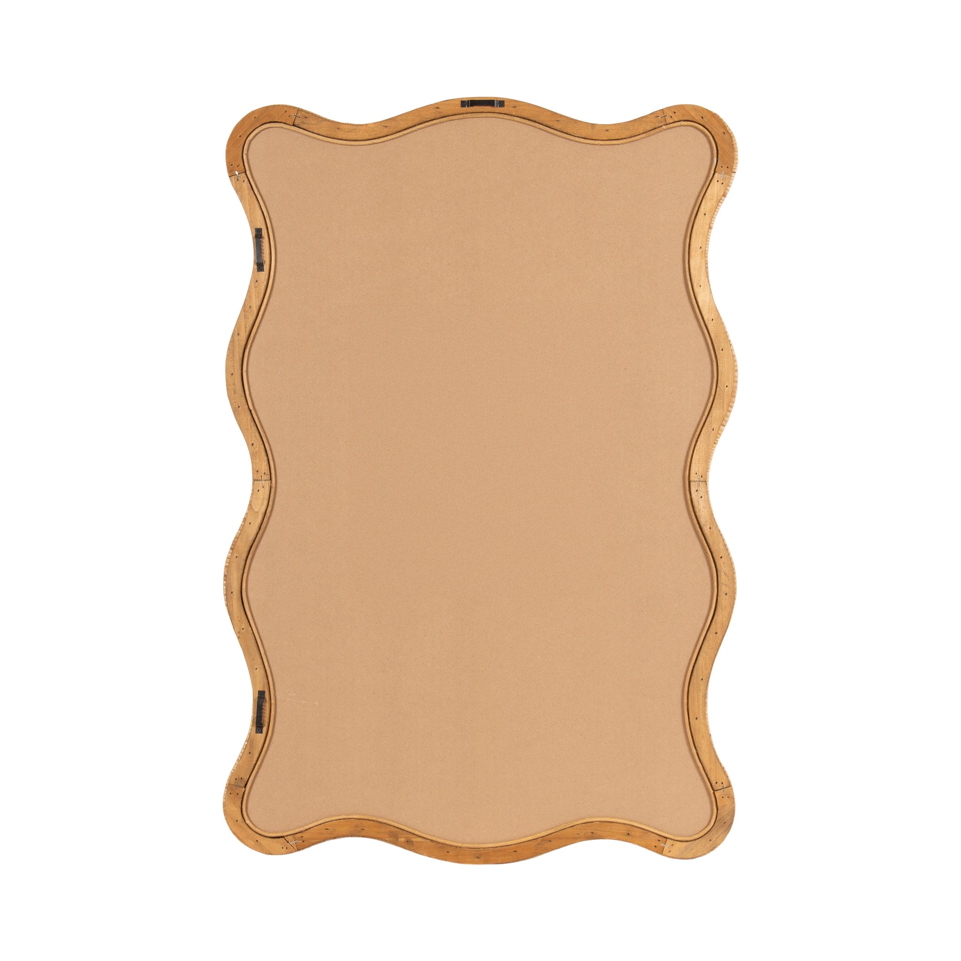 Rahfy Rattan Rectangle Scallop Mirror