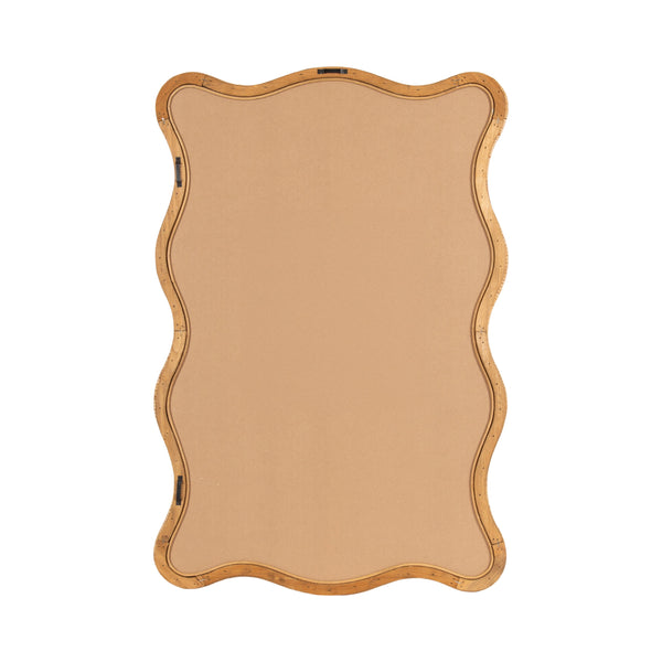 Rahfy Rattan Rectangle Scallop Mirror