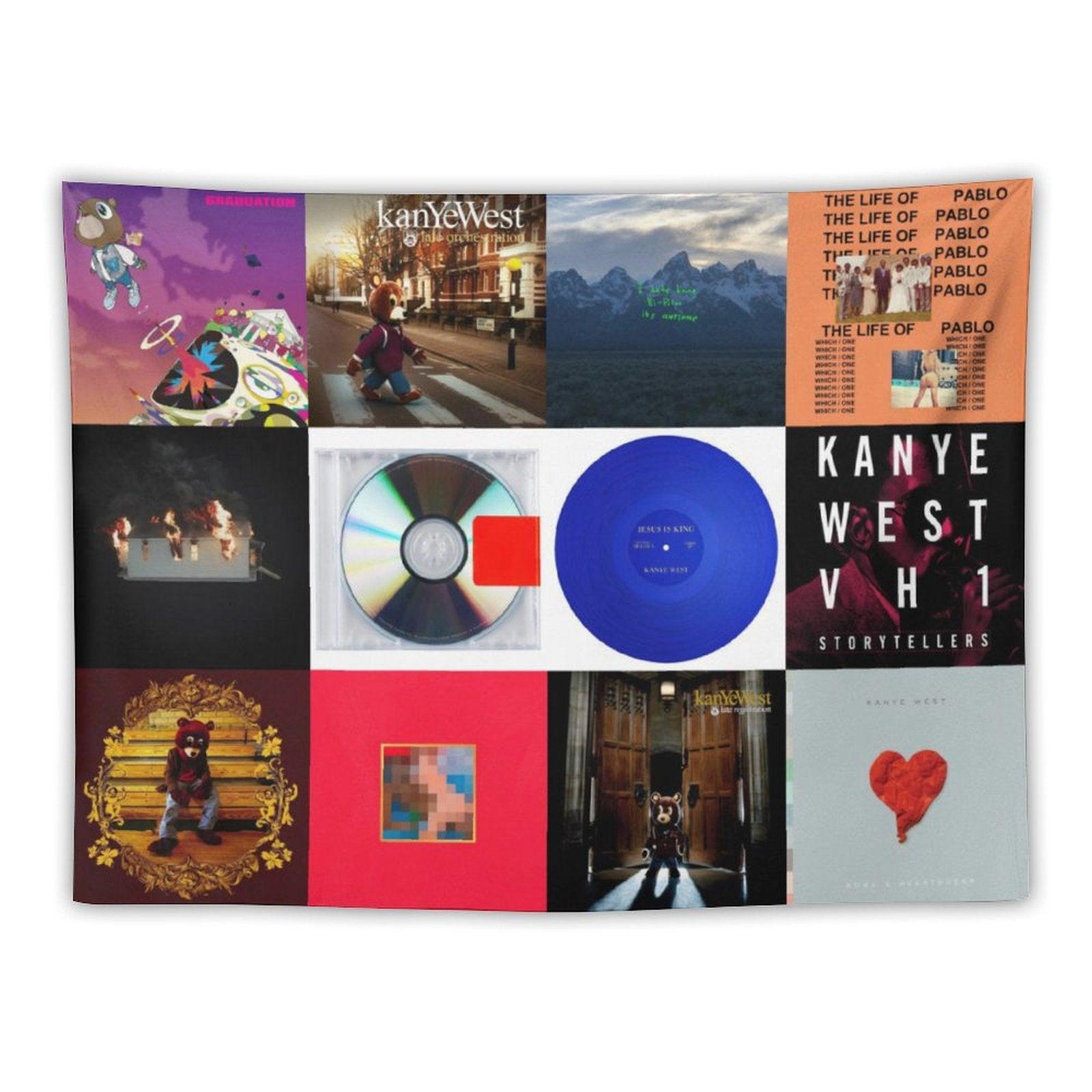 Kanye Albums Cover Tapestry