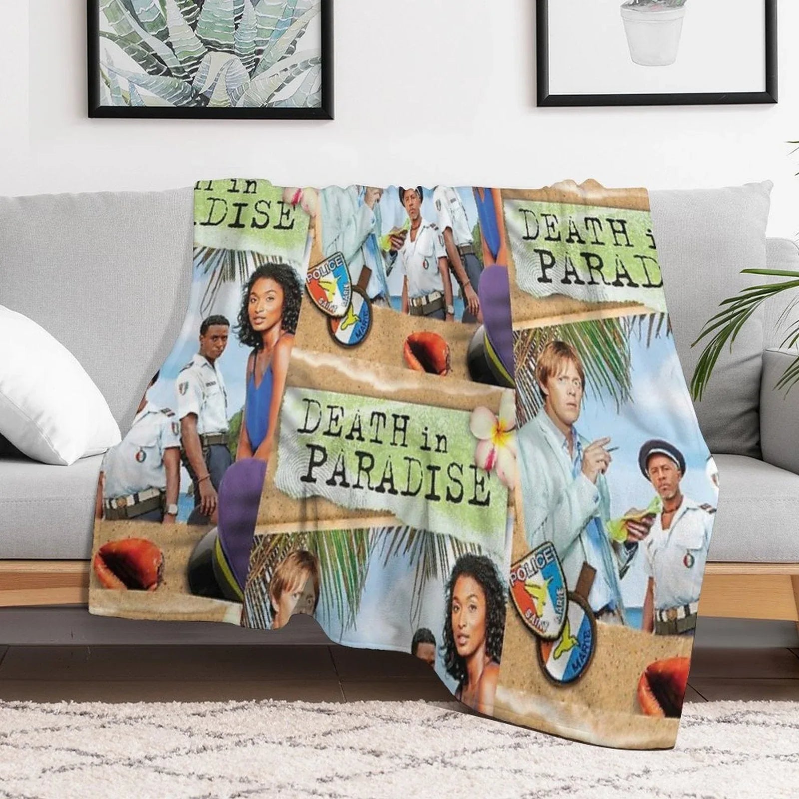 BBC Death in Paradise Throw Blanket