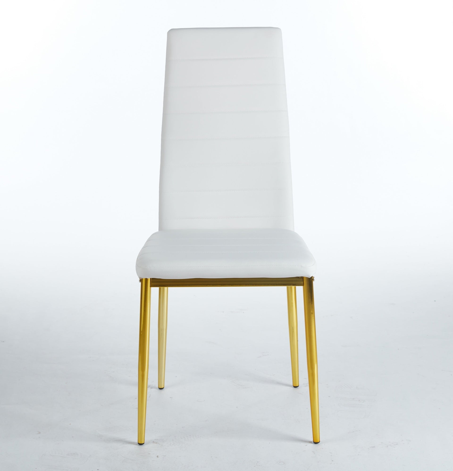 chair  set of 4,GOLDEN COLOR LEG,WHITE SEAT