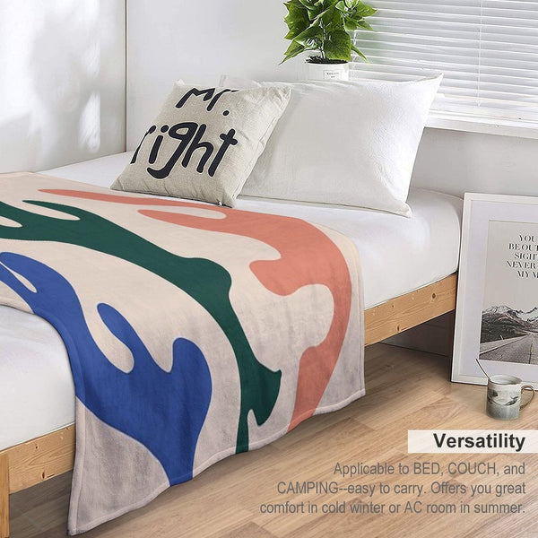 Matisse Abstract Shrink-resistant Throw Blanket