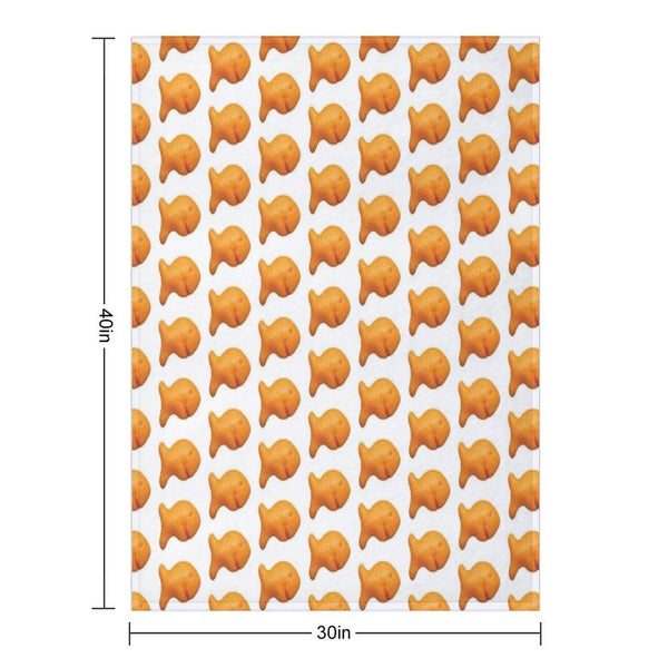 Goldfish Cracker Throw Blanket