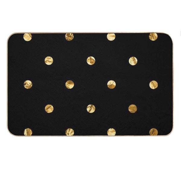 Black & Luxe Confetti Bath Mat