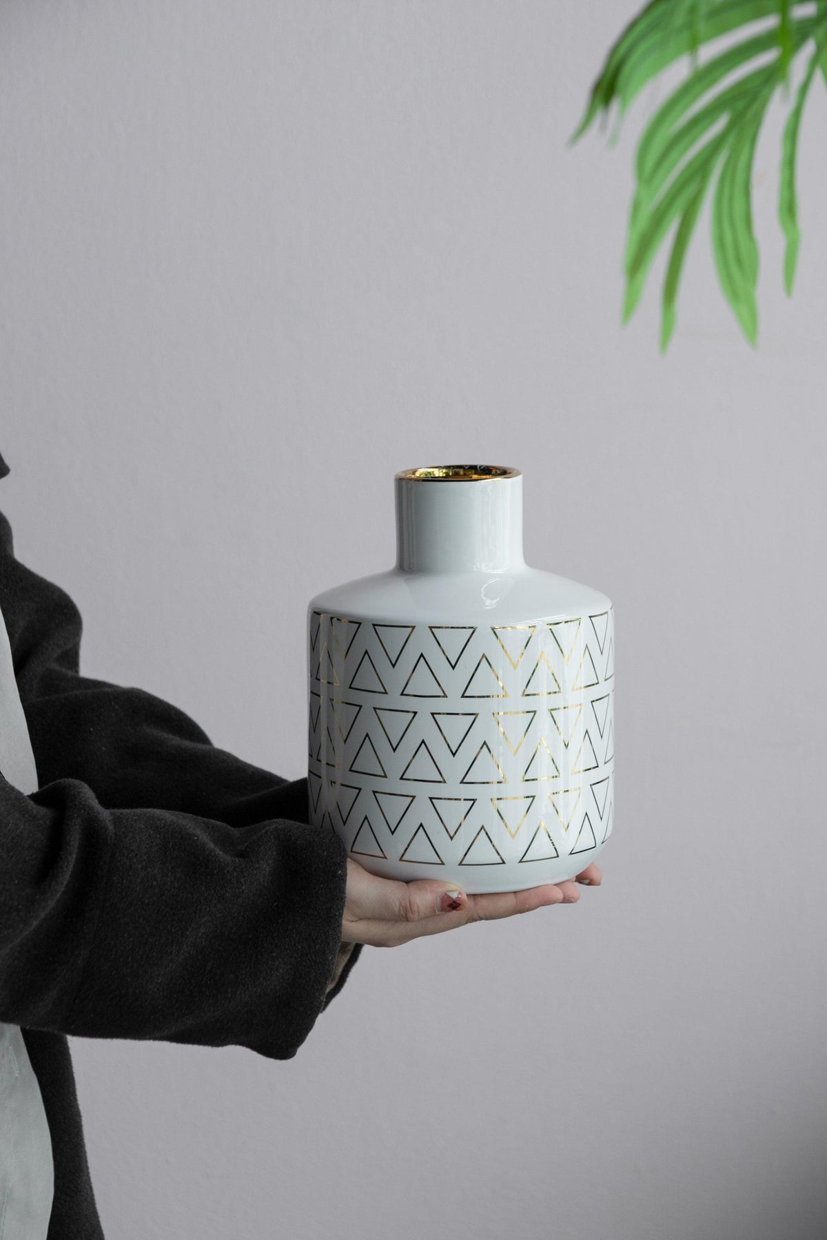 Modern Geometric Decorative Accent Vase
