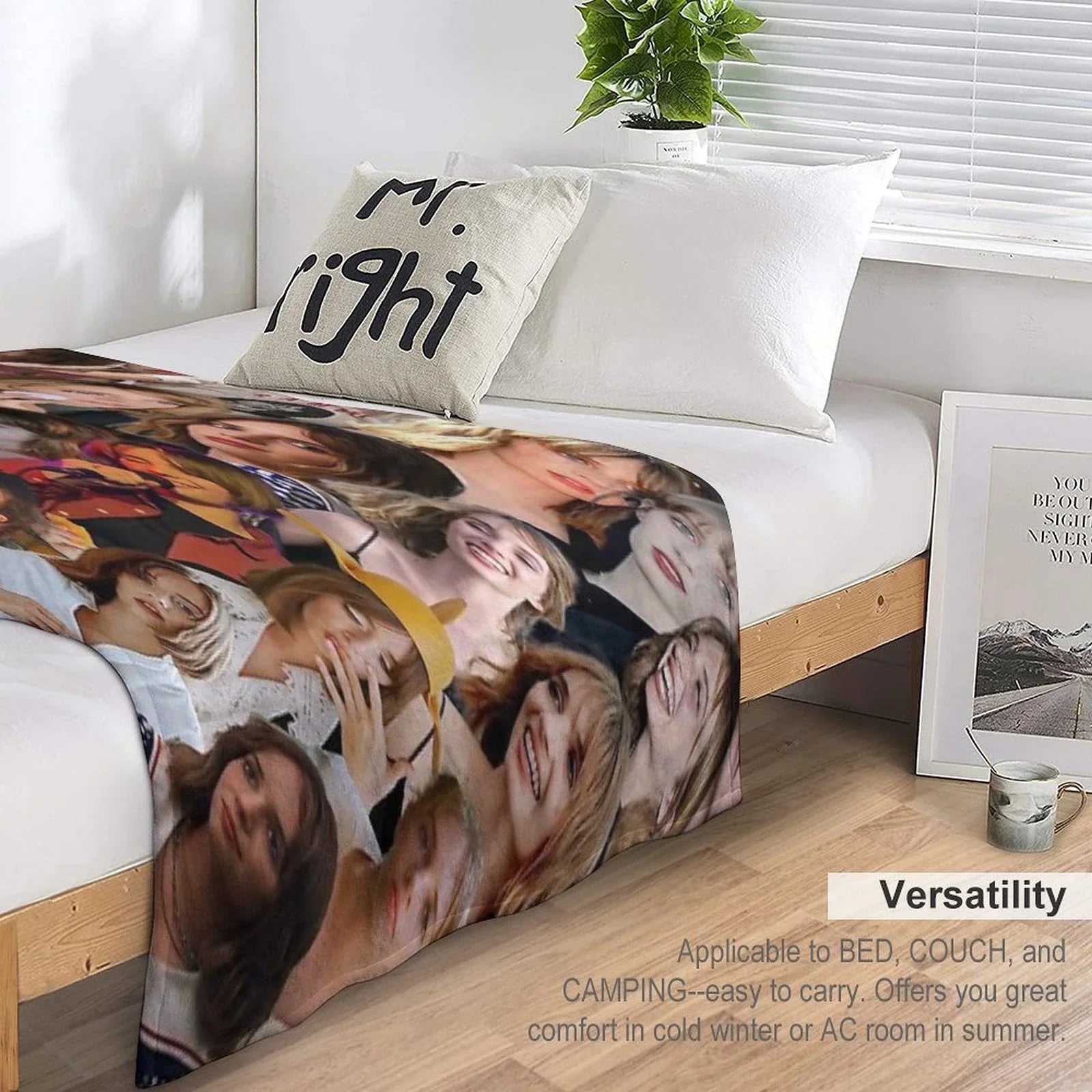 Maya Hawke Photo Collage Throw Blanket