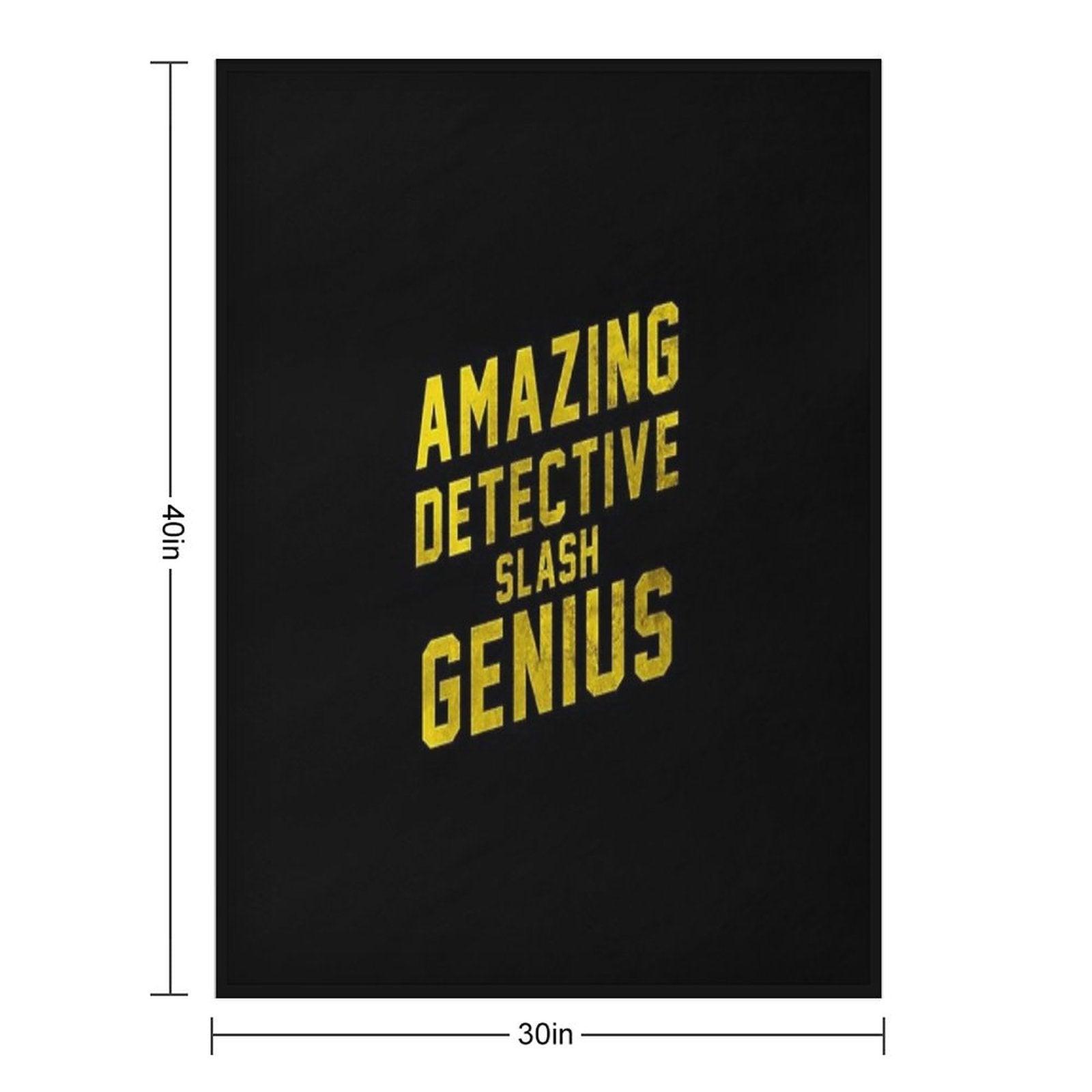 AMAZING DETECTIVE SLASH GENIUS Throw Blanket