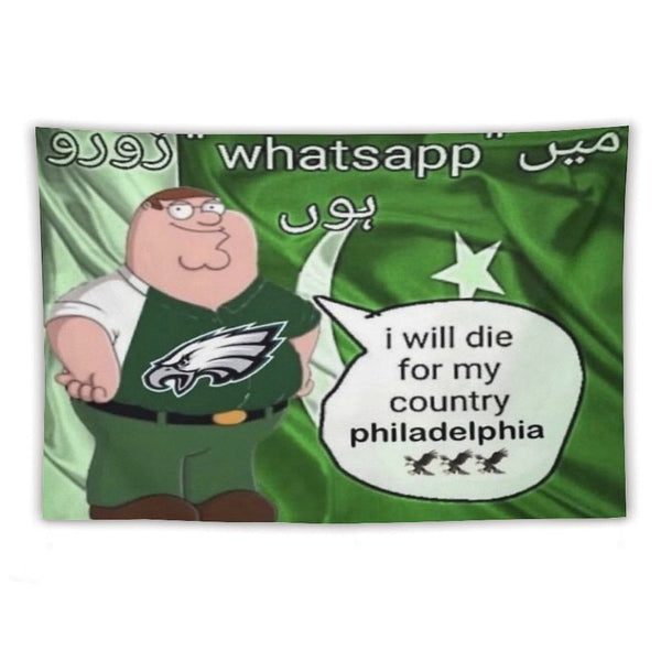 I Will Die For My Country Philadelphia Eagles Tapestry BionZax