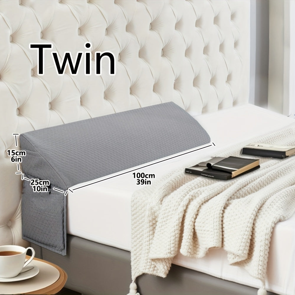 [Wedge Pillow, Gap Filler] Bed Wedge Pillow - Gap Filler for Headboard or Wall, Backrest Sleeping Pillow