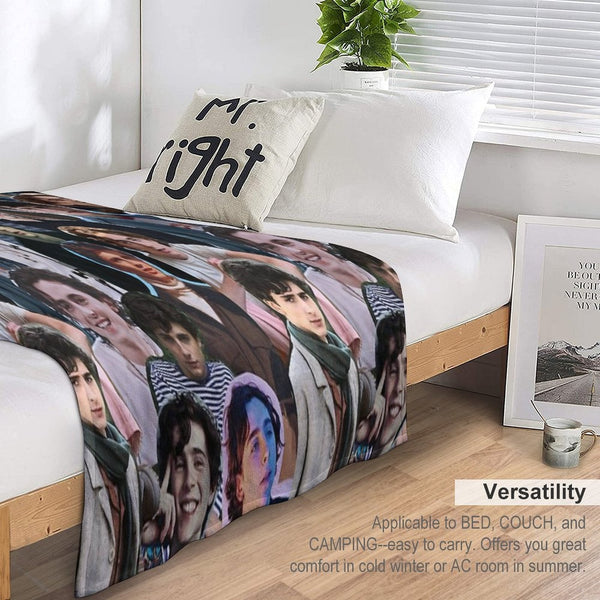 Collage Saint Timothee Chalamet Compact Throw Blanket