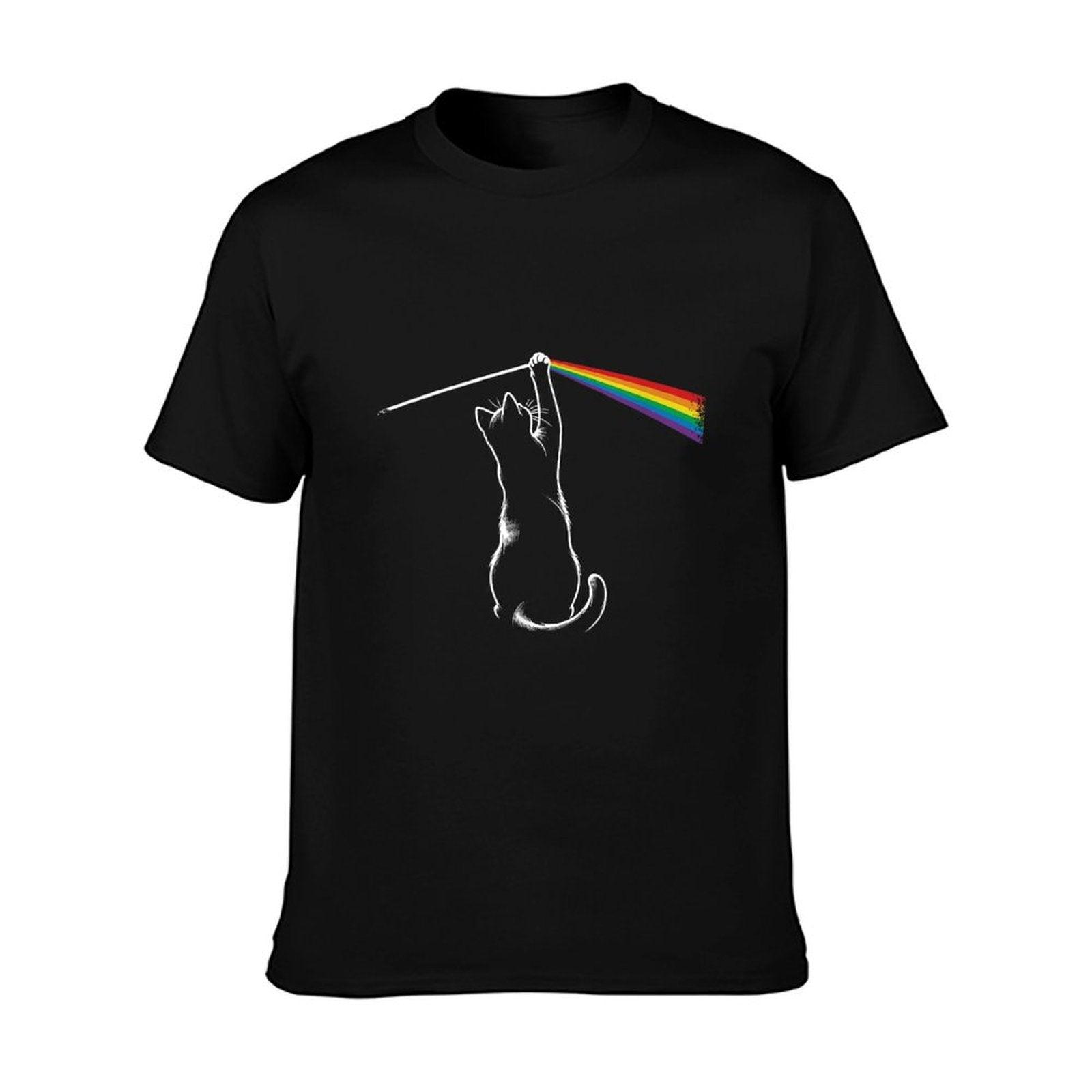 Playing with Light Cat Gift Men Kids Women Funny Cat T-Shirt