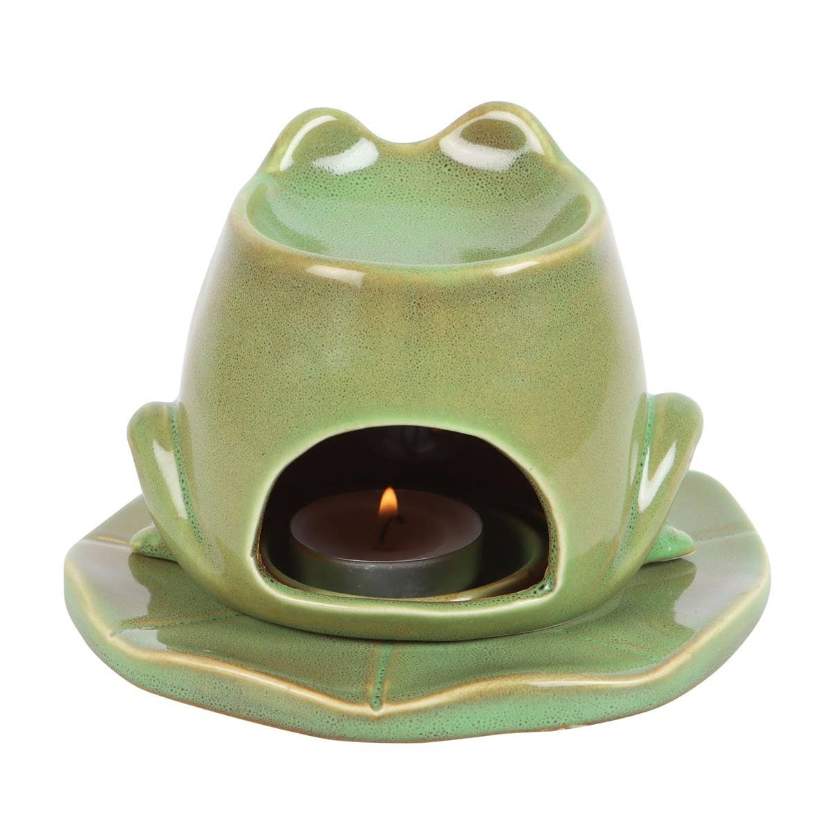 Frog on Lily Pad Tealight Wax Warmer