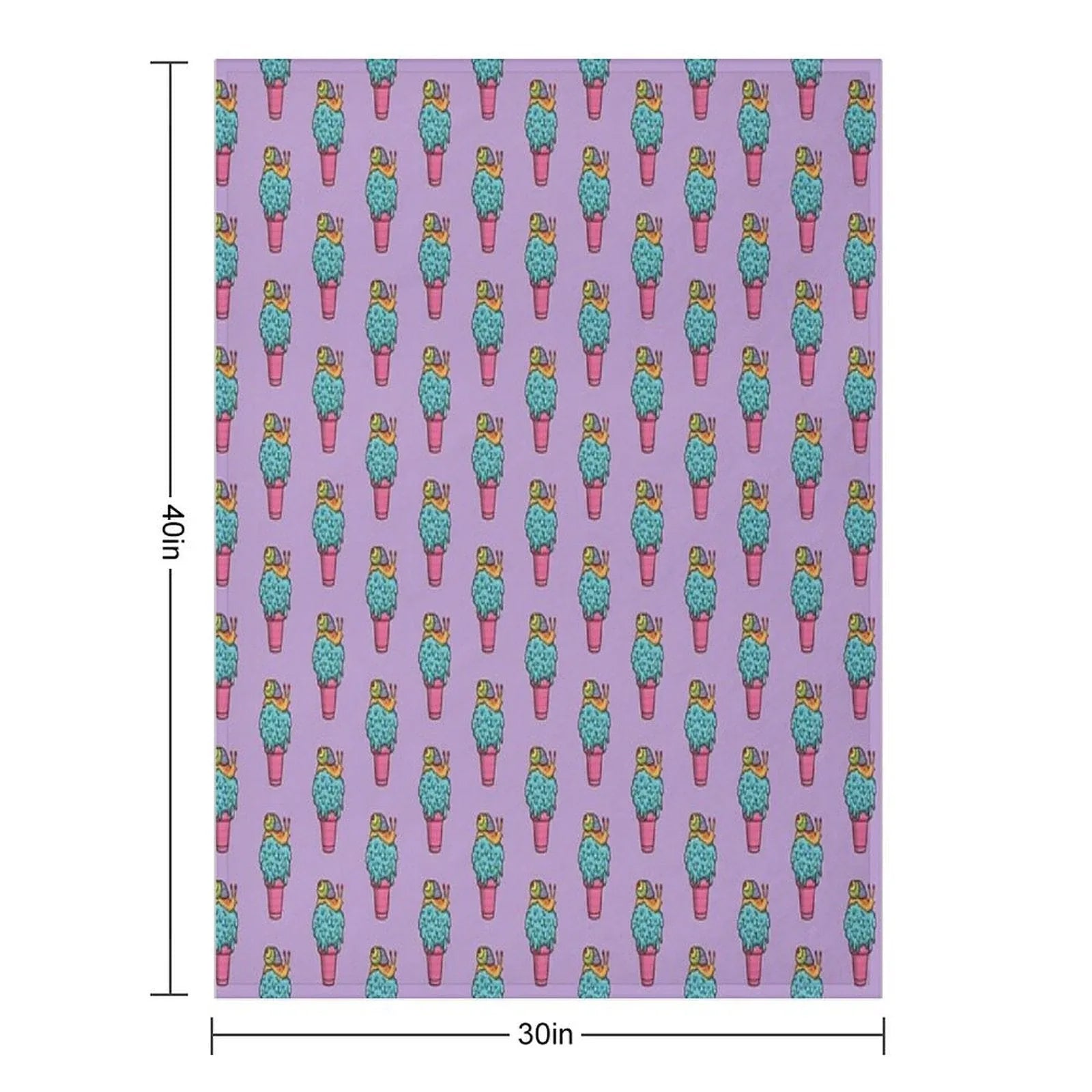 Crazy Snail Cone Throw Blanket