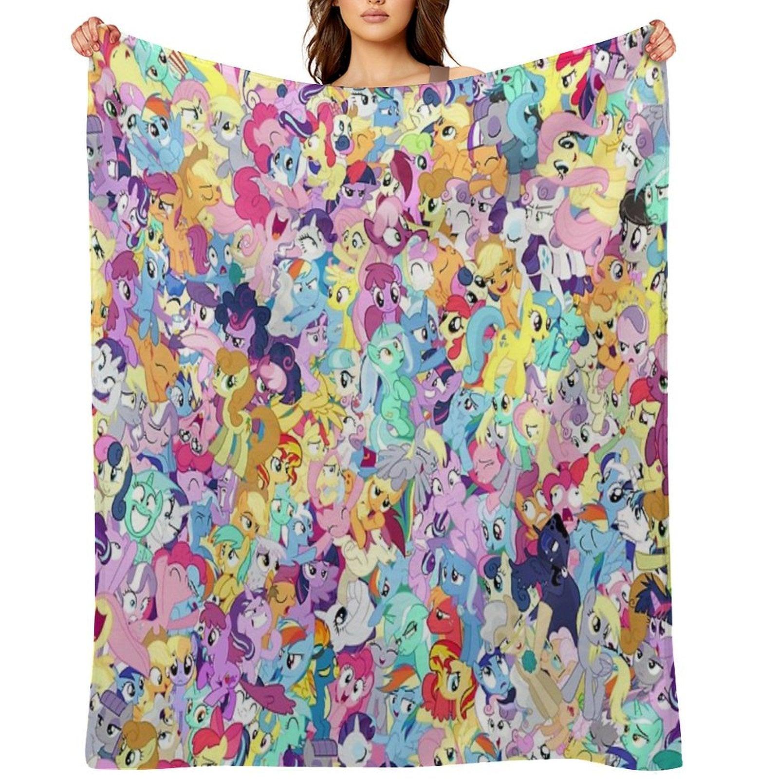 Everypony Mess Throw Blanket