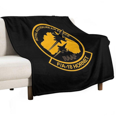 FA-18 Hornet - Royal Australian Air Force Throw Blanket
