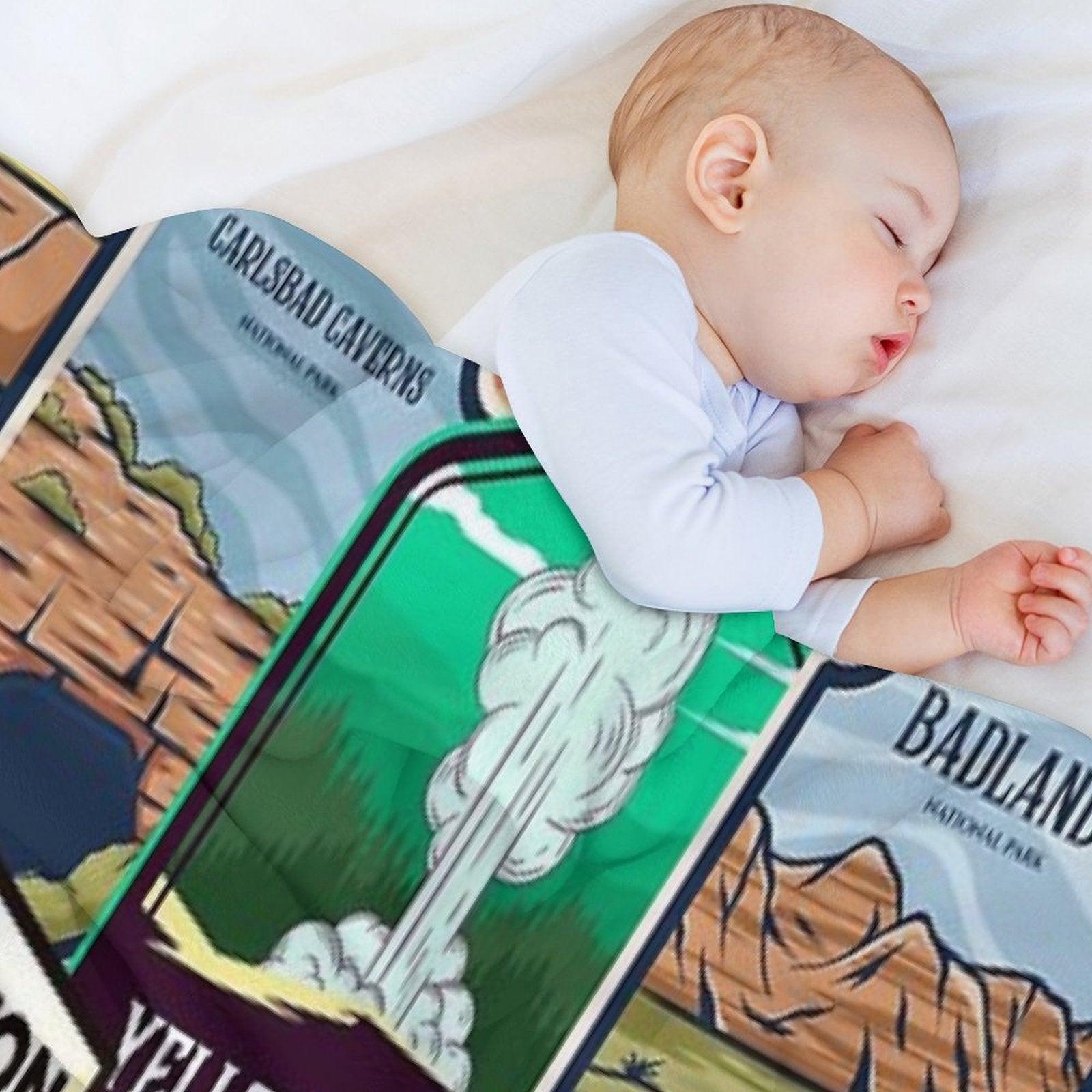 National Parks Logo Design Throw Blanket