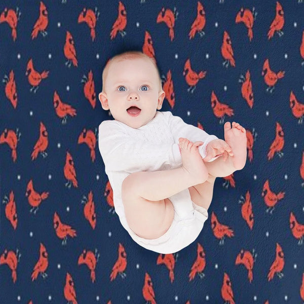 Cold Weather Birds Throw Blanket