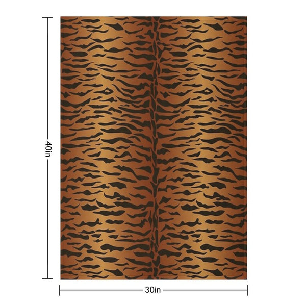 Tiger Animal Print Lightweight Throw Blanket