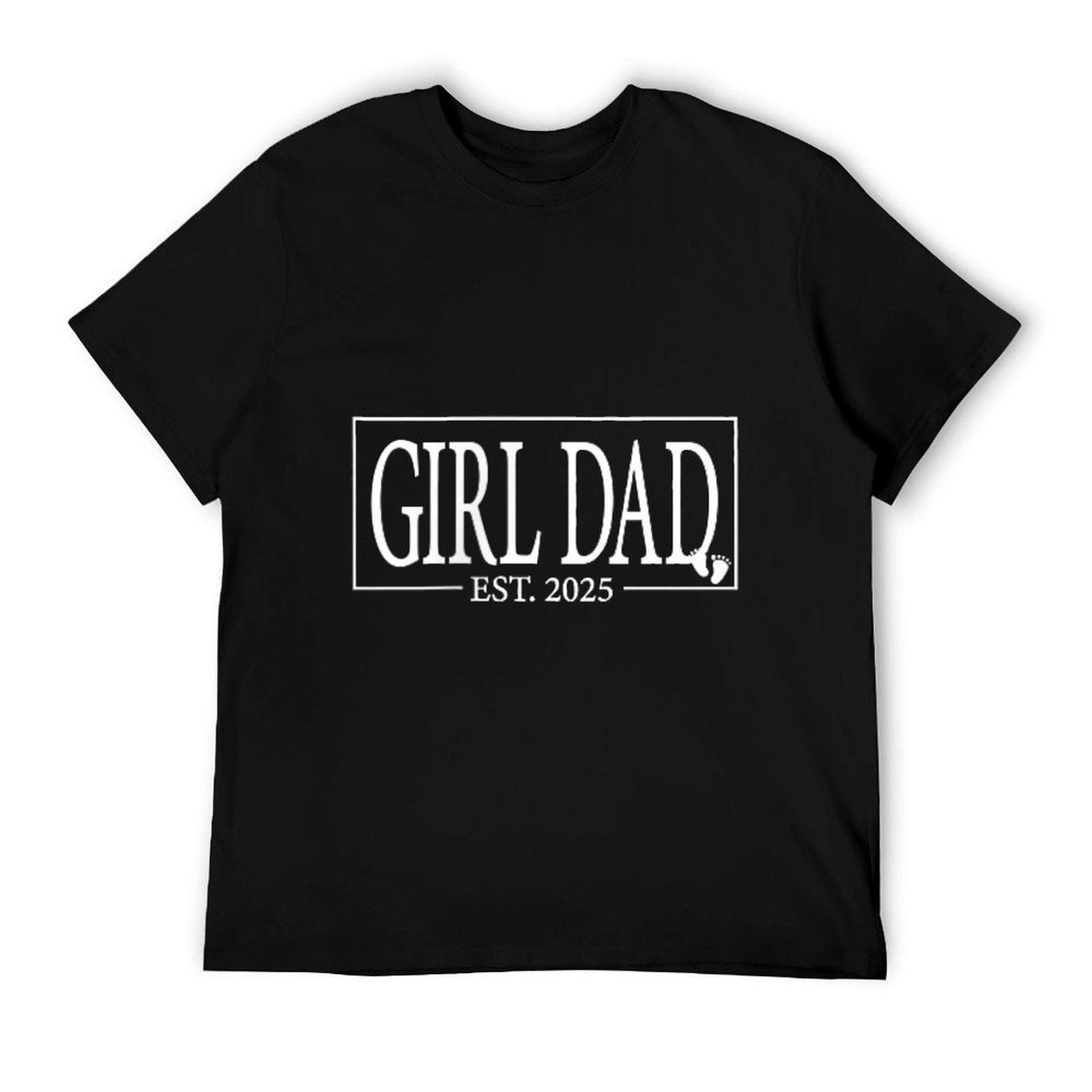 Girl Dad Est. 2025 Logo Father 2025 To Be 2025 T-Shirt