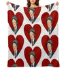 Tohru Adachi Portrait (Blushing Heart) Throw Blanket