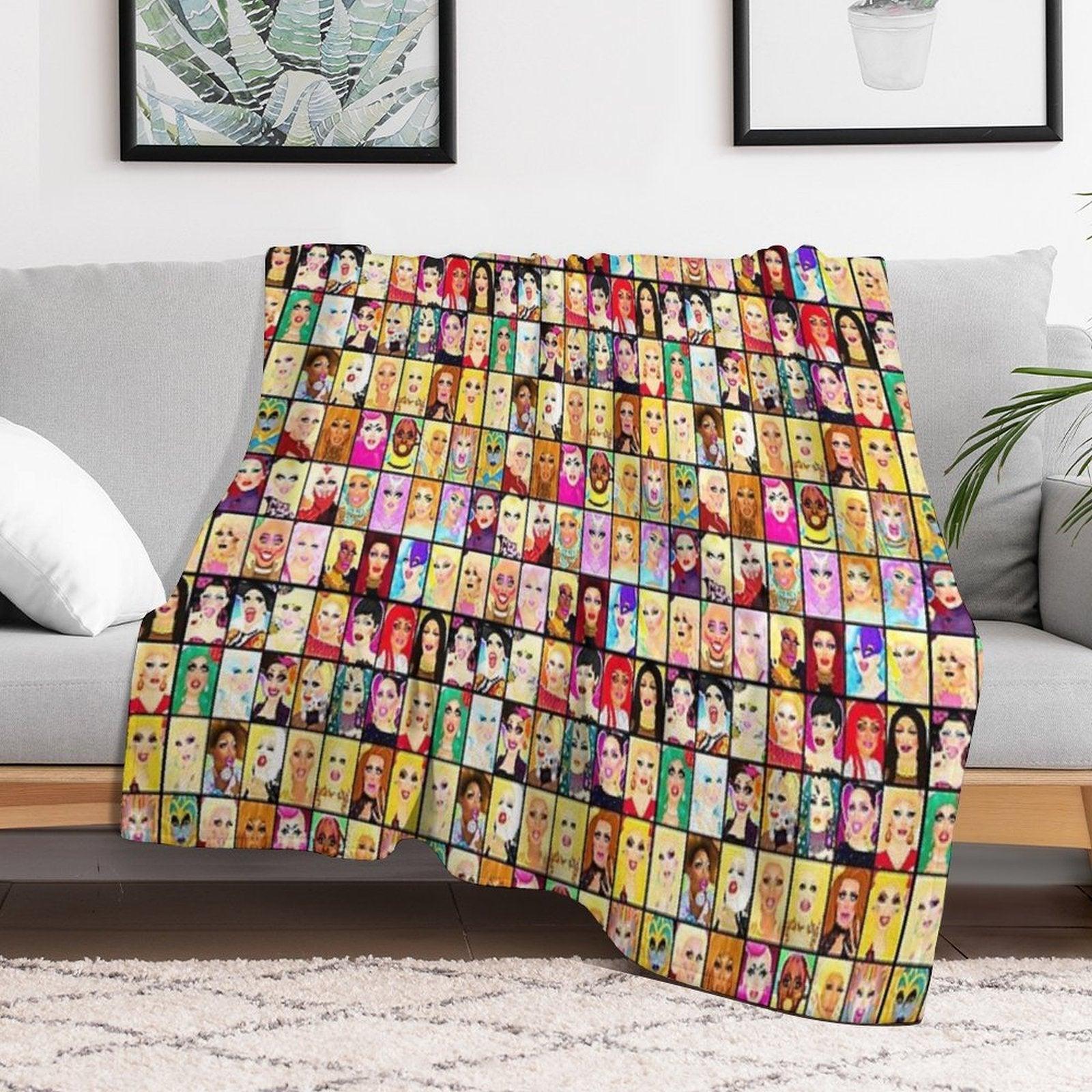 LIFE IS A DRAG Throw Blanket