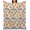 Capybara Pattern Throw Blanket