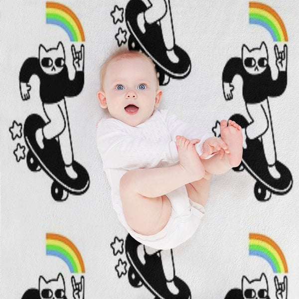 Coolest Cat Multi-functional Throw Blanket