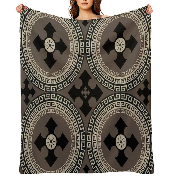 Abstract Cute Circles Illustration Pattern Compact Throw Blanket