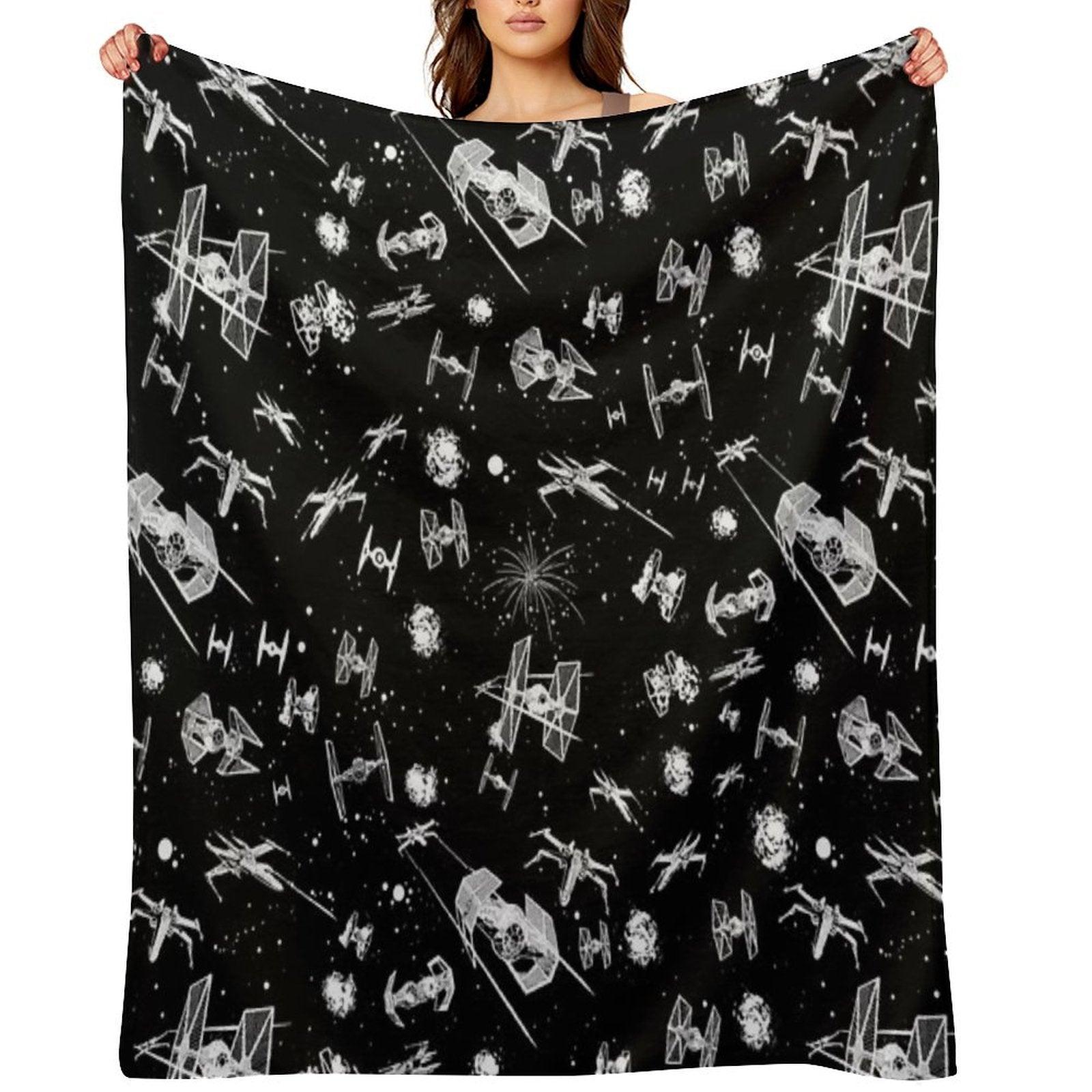 Space Ship Battle Throw Blanket