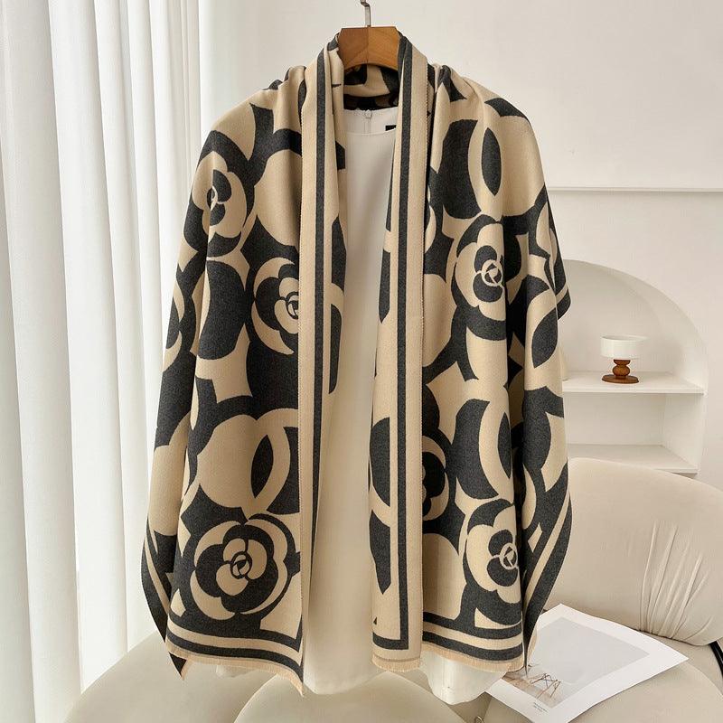 Retro High Sense Artificial Cashmere Scarf