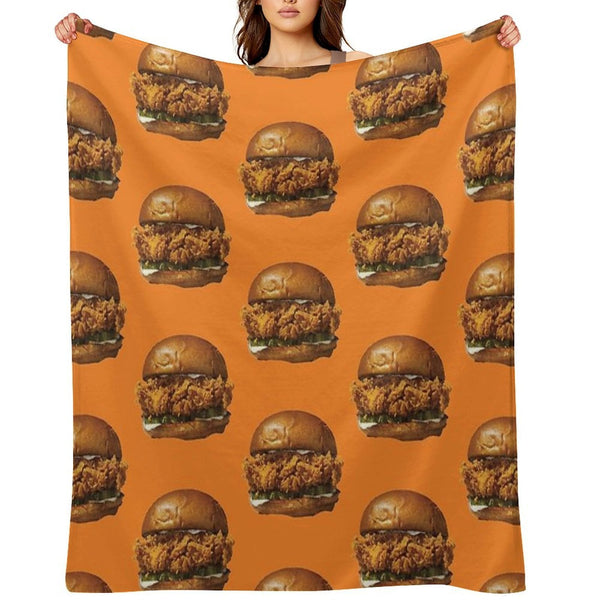Popeyes Chicken Sandwich Compact Throw Blanket