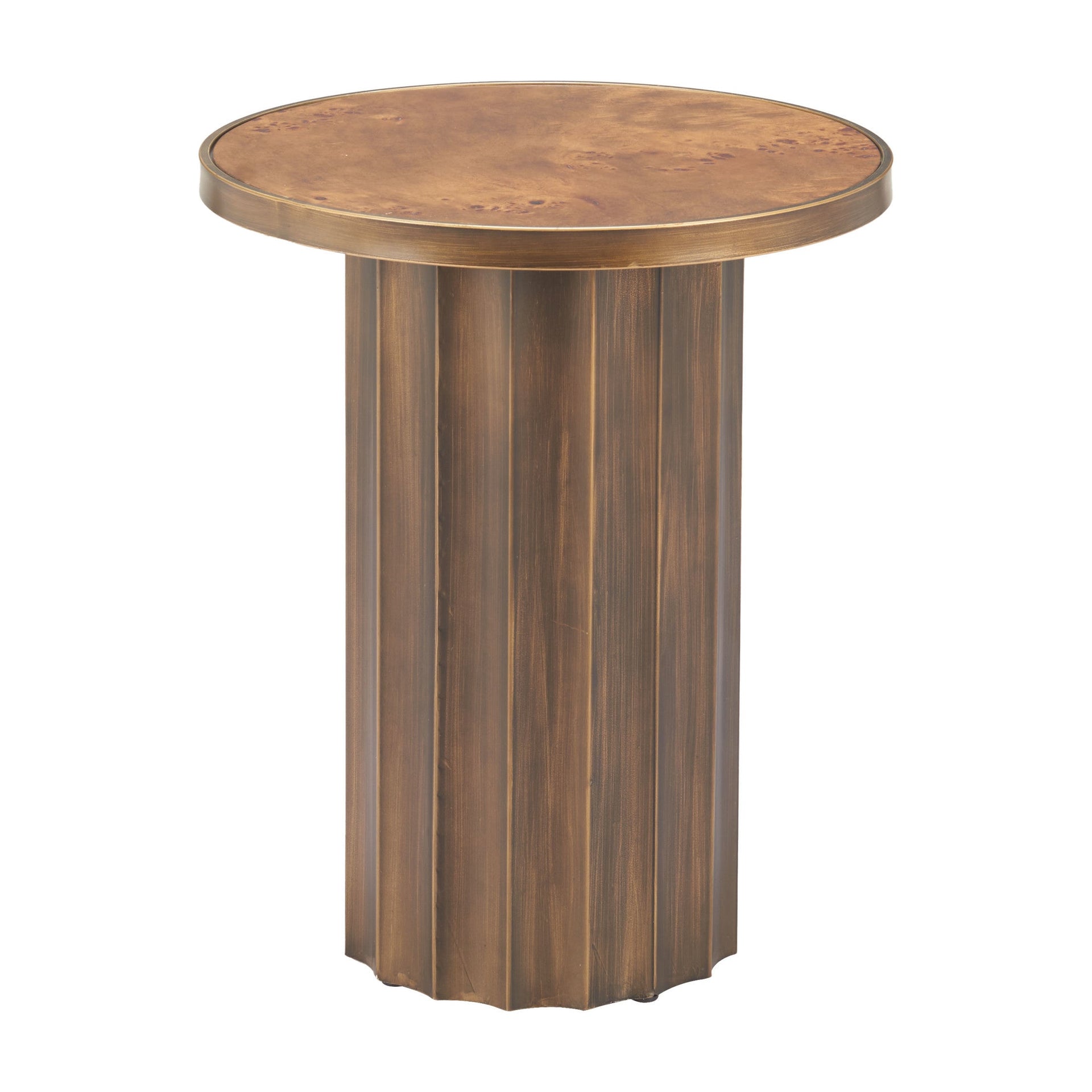 Afinato Side Table Brown