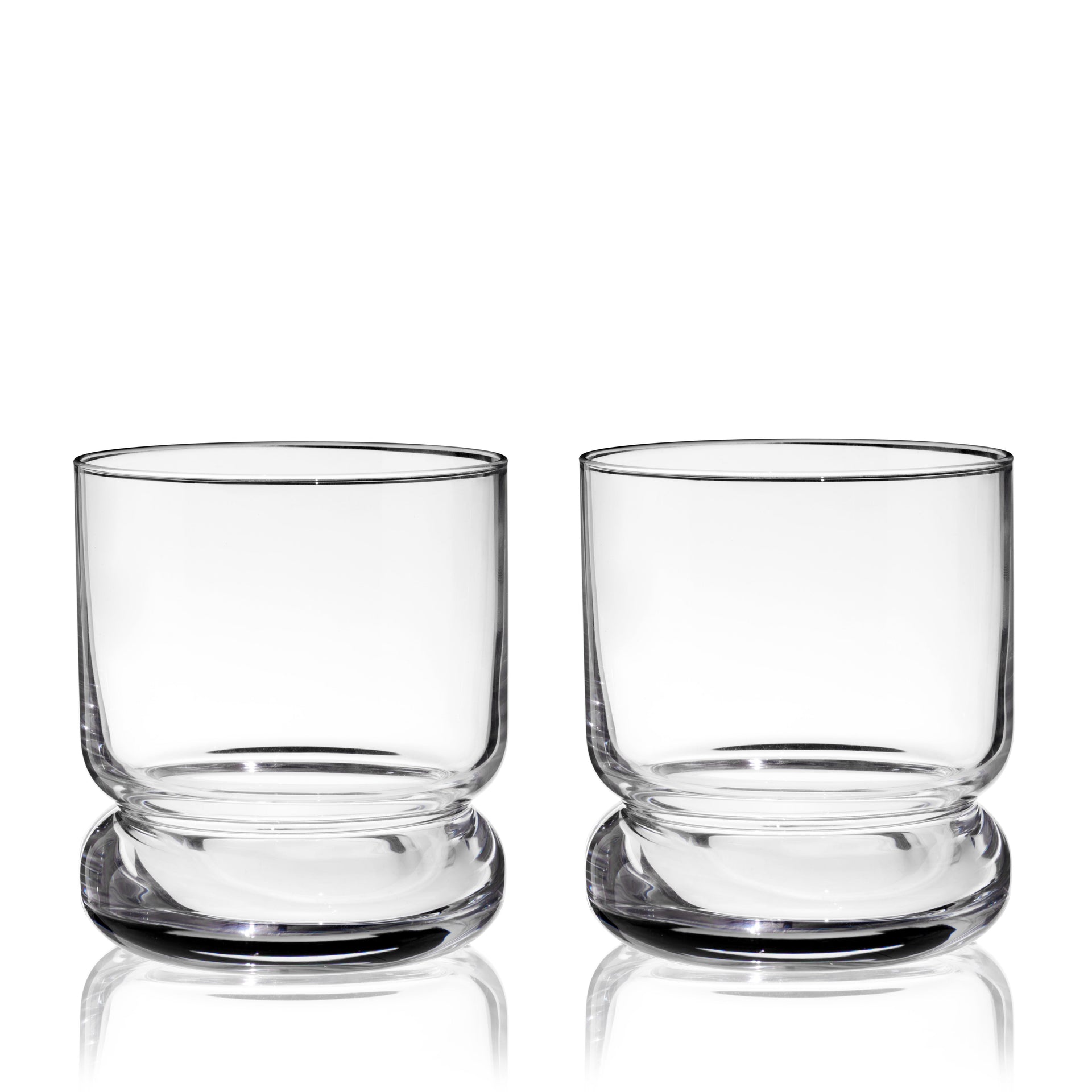 Mercury Crystal Lowball Tumblers, Set of 2
