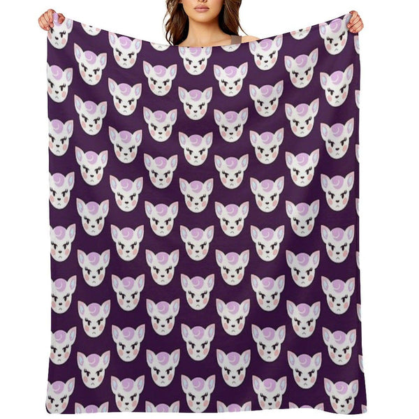 Deer Gal Diana Throw Blanket
