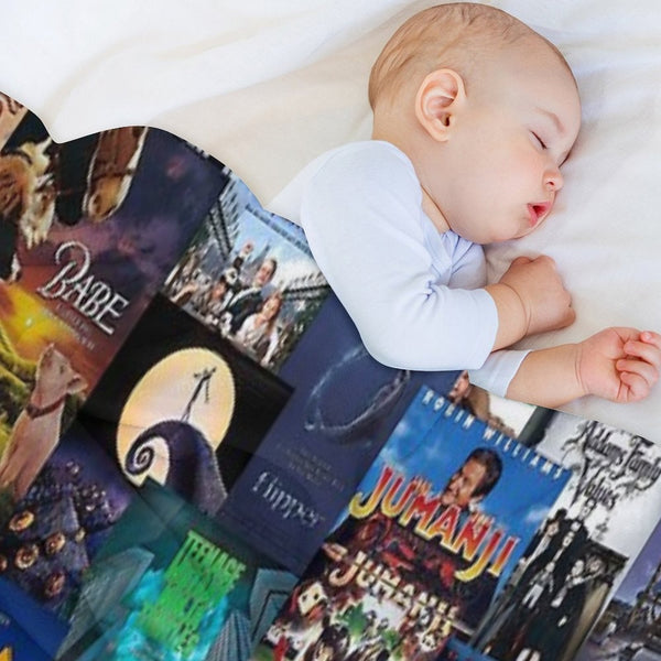 90s Childhood Movie Posters Anti-pilling Throw Blanket